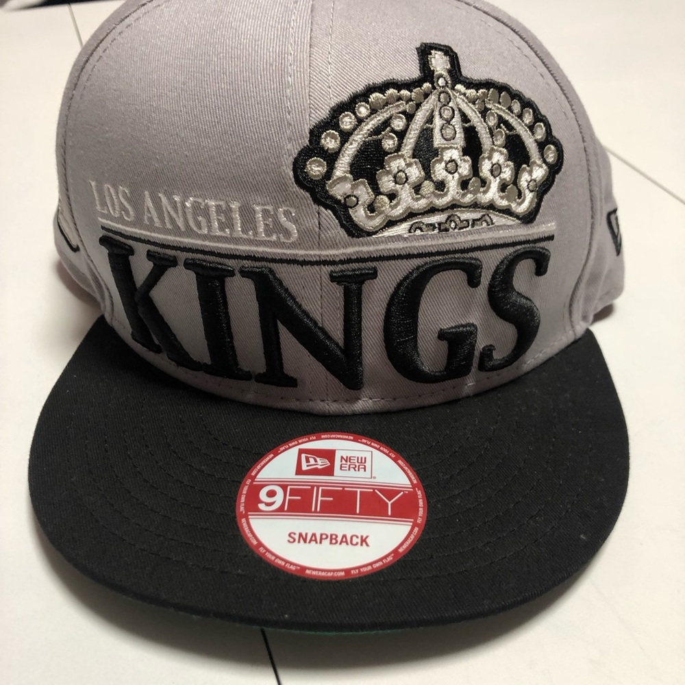 New Era Gray and Black Kings Snapback Hat
